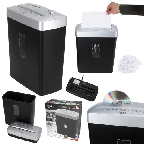 ADLER Paper Shredders, Laminators, and Supplies – AD 1037 Silver Paper Shredder – image 20