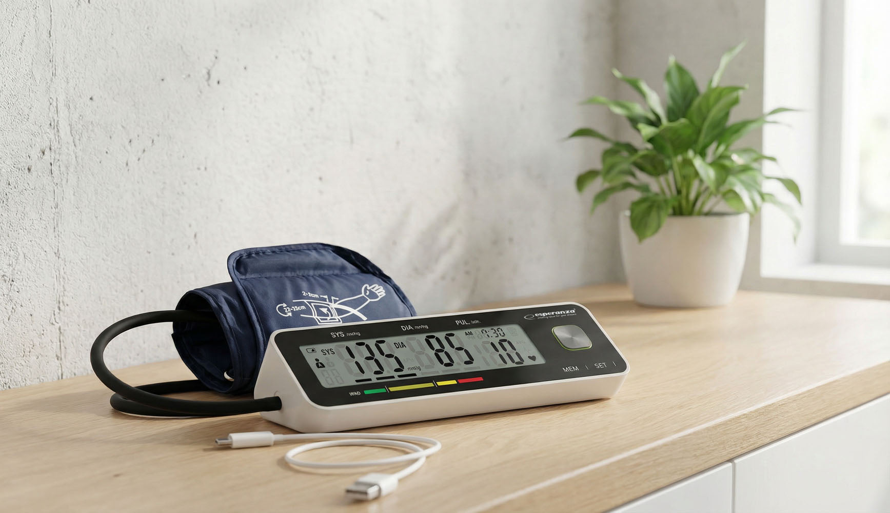 Esperanza Blood Pressure Monitors – ECB009 Esperanza Fervor Upper-Arm Blood Pressure Monitor – image 6