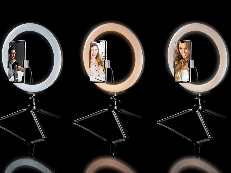 TRACER Magnifying – TRACER RGB RING 26 cm Ring Light with Tripod – image 3