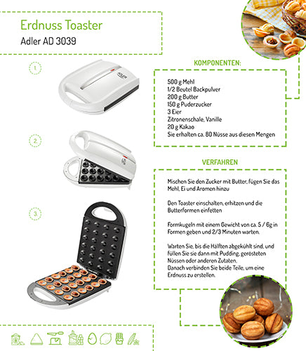 ADLER Toasters and Toast – AD 3039 Nut Roaster (24 pieces) XL – image 23