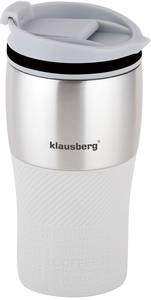 Klausberg Thermal mugs, thermoses and – Insulated mug, beige, 380 ml, Klausberg – image 2