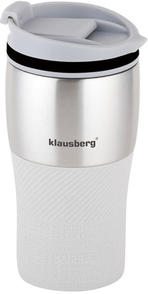 Klausberg Thermal mugs, thermoses and – Insulated mug, beige, 380 ml, Klausberg – image 2