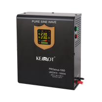 Kemot KEMOT PROsinus-1000 Wall-Mounted UPS—a power converter with a pure sine wave output and a charging function—12V, 230V, 1000VA/700W