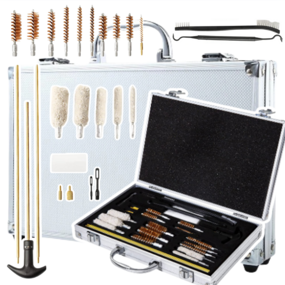 LEAN Survival (gloves – Gun Cleaning Kit in a Case, 24-Piece Set