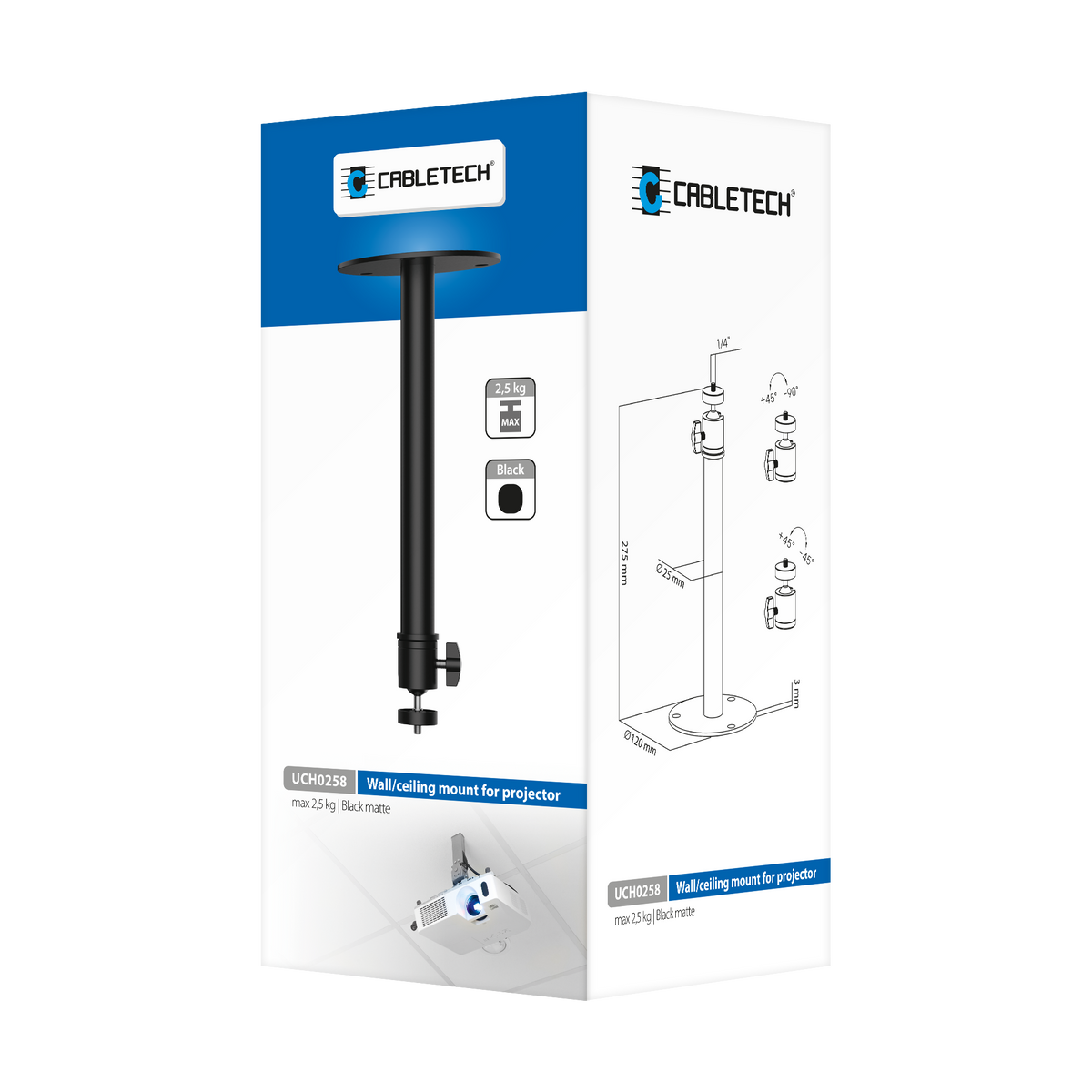 Cabletech Projector Mounts – Wall/Ceiling Mount for a Projector – image 6