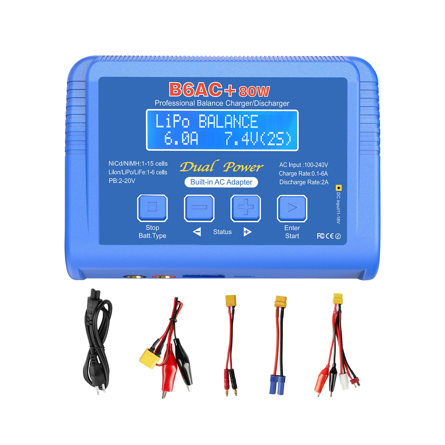 EUROKOMP Chargers for rechargeable batteries and – B6AC+ 80W E6360 Balancing Charger