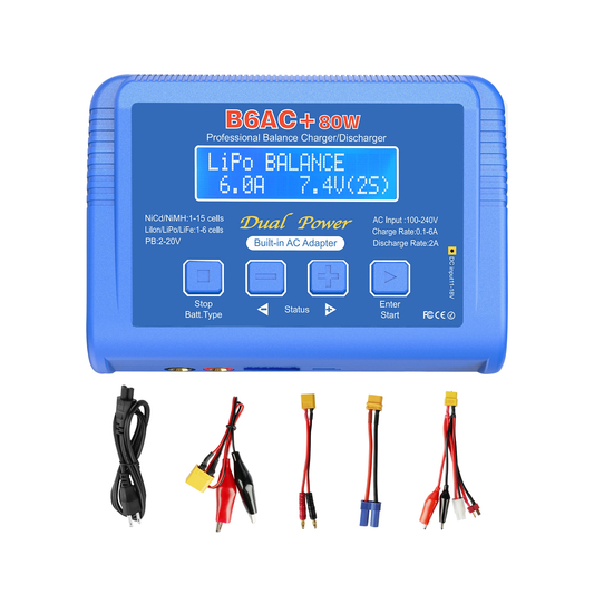 EUROKOMP Chargers for rechargeable batteries and – B6AC+ 80W E6360 Balancing Charger