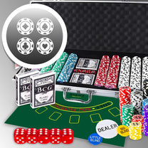 RTO 500-Chip Poker Set with Case, Texas Hold'em Cards, Dice, and Poker Chips - Large - dr294 – image 2