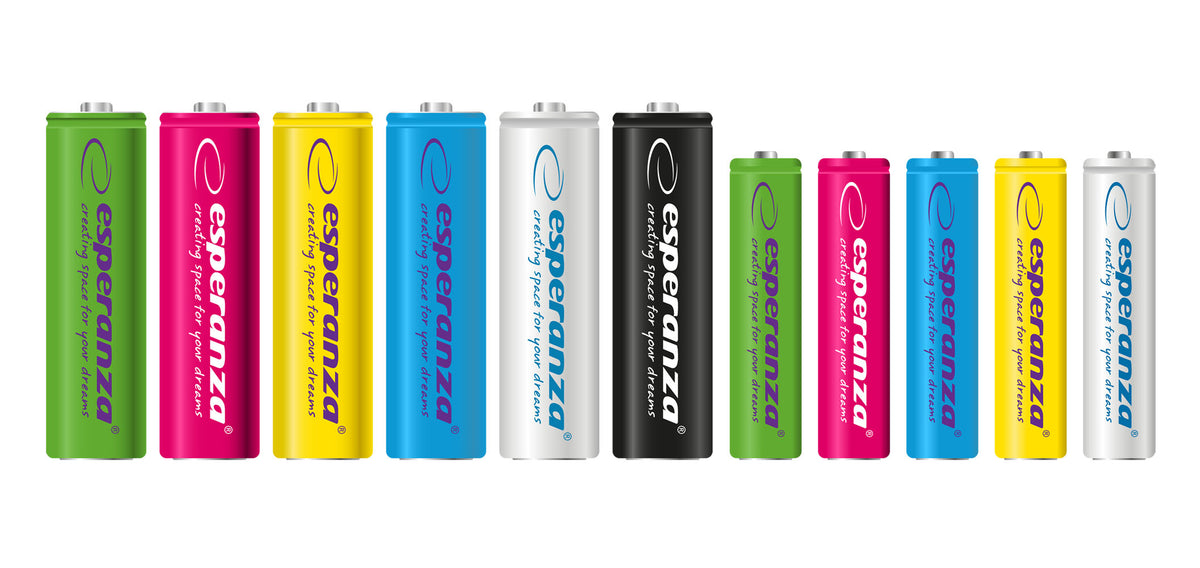 Esperanza EZA101W Esperanza Ni-MH AAA Rechargeable Batteries, 1000 mAh, 2-Pack, White – image 3