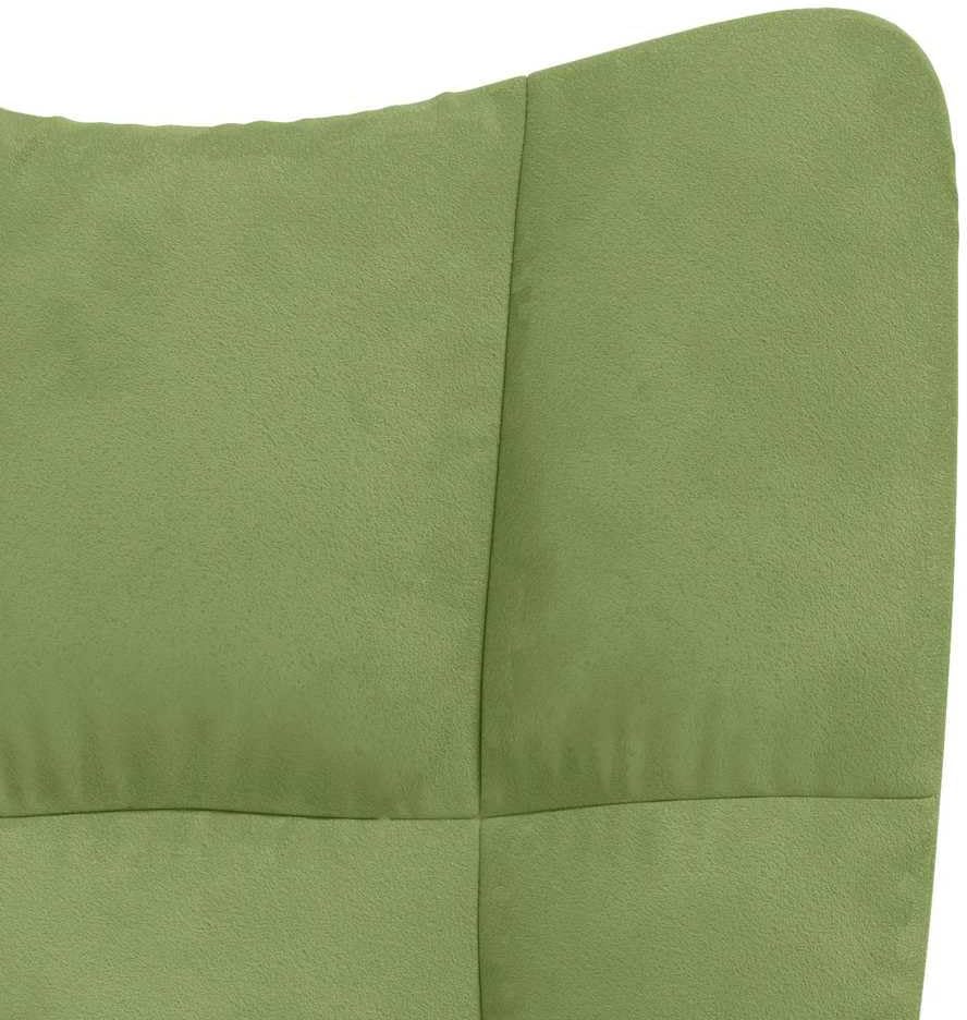 vidaXL Recliner Chair, Armchair with Steel Frame, Wooden Legs, Relaxing Chair, Upholstered Chair with Armrest, TV Chair, Living Room, Modern, Light Green Velvet - Carlat