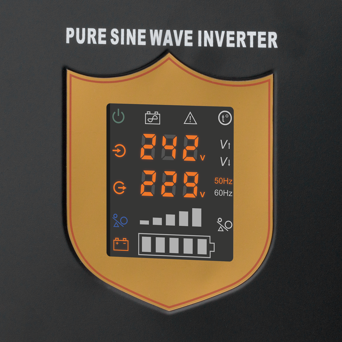 Kemot KEMOT PROsinus-2200 Uninterruptible Power Supply (UPS) — a power converter with a pure sine wave output and a charging function — 12V, 230V, 2200VA/1600W — black – image 4