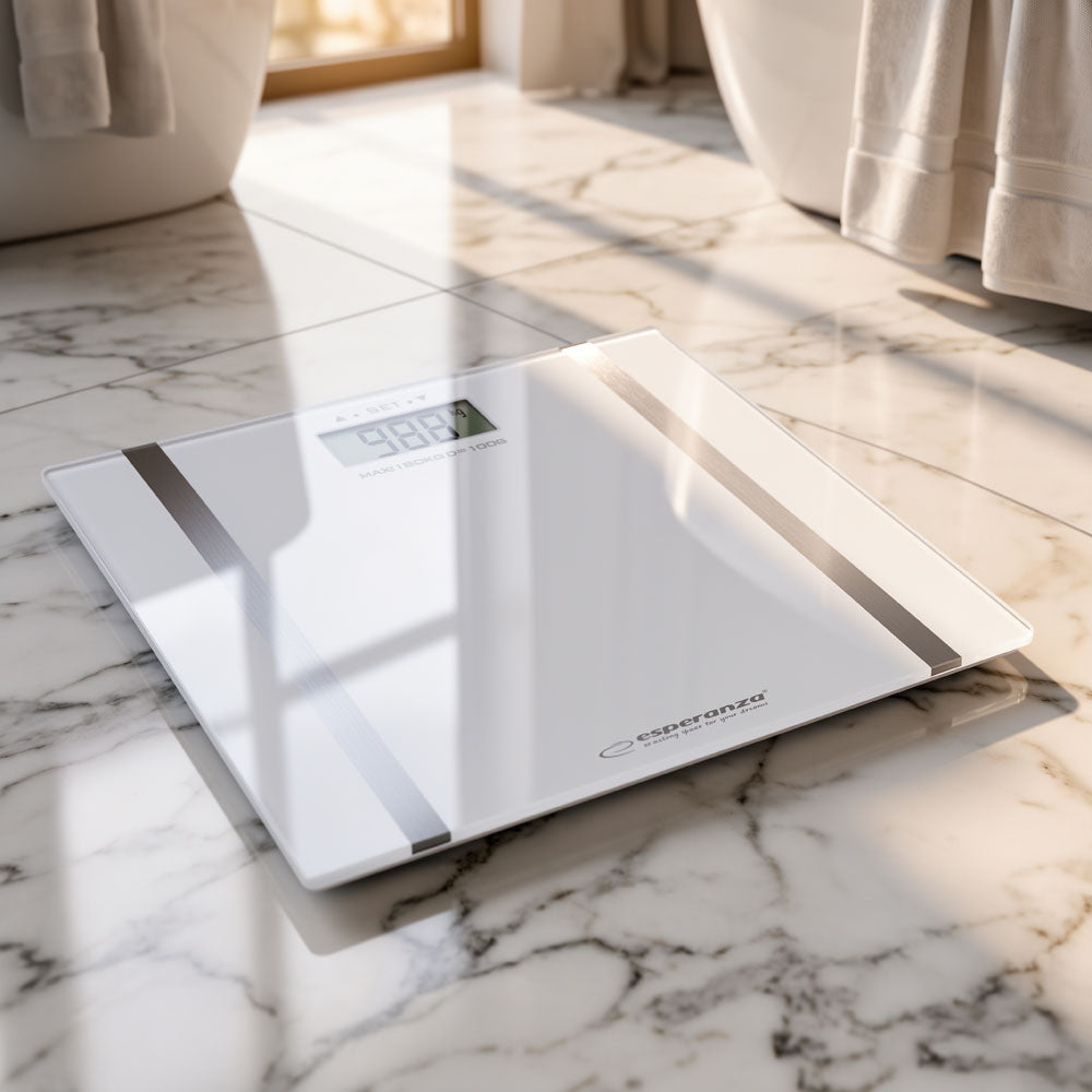 Esperanza Bathroom Scales – EBS018W Esperanza Digital Analytical Bathroom Scale, Samba White – image 3