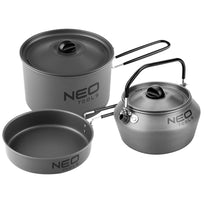 NEO TOOLS Crockery and essentials – 3 in 1 camping utensils