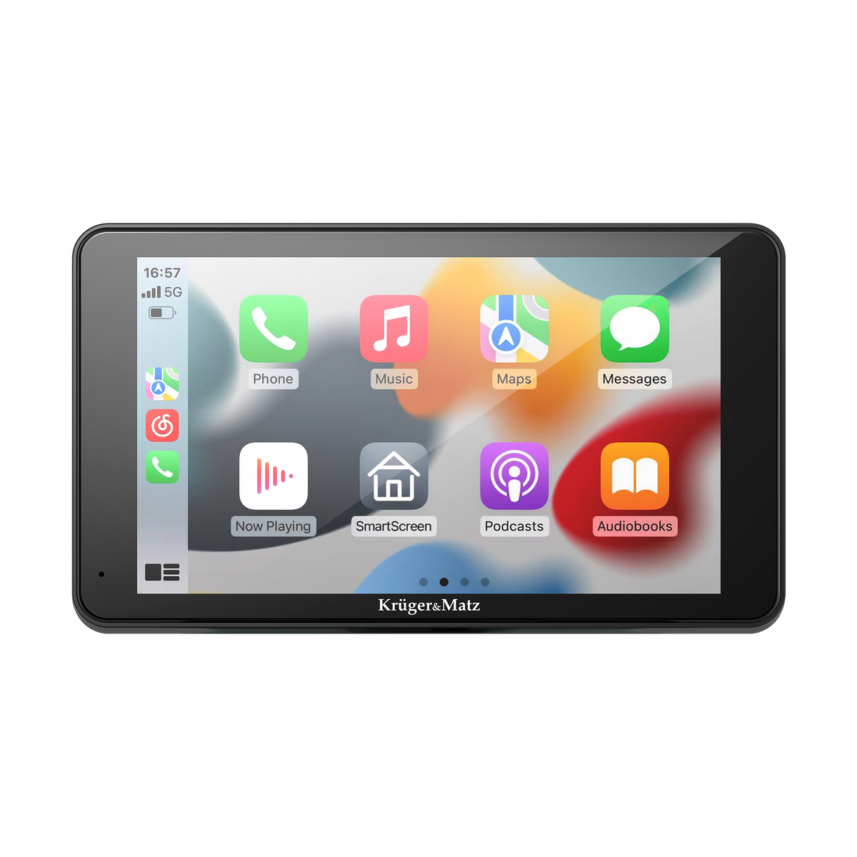 Kruger&Matz 7" Android Auto and Apple CarPlay multimedia head unit with a Kruger&amp;Matz rearview camera;