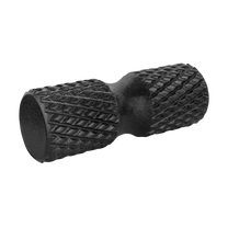 Rebel Massage roller with nubs, 15x42 cm, black, EPP material, REBEL ACTIVE
