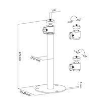 Cabletech Projector Mounts – Wall/Ceiling Mount for a Projector – image 7