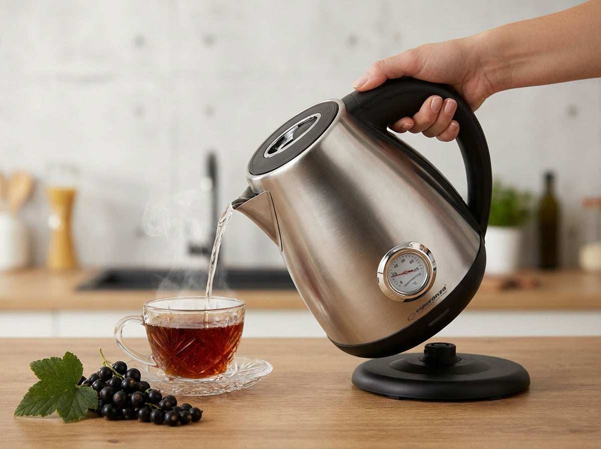 Esperanza Electric – EKK029 Esperanza Electric Kettle with Thermometer, Thames, 1.7 L – image 7