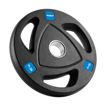 Rebel Rubber-coated cast iron Olympic weights, set of 2x10 kg, 51 mm hole, REBEL ACTIVE – image 2