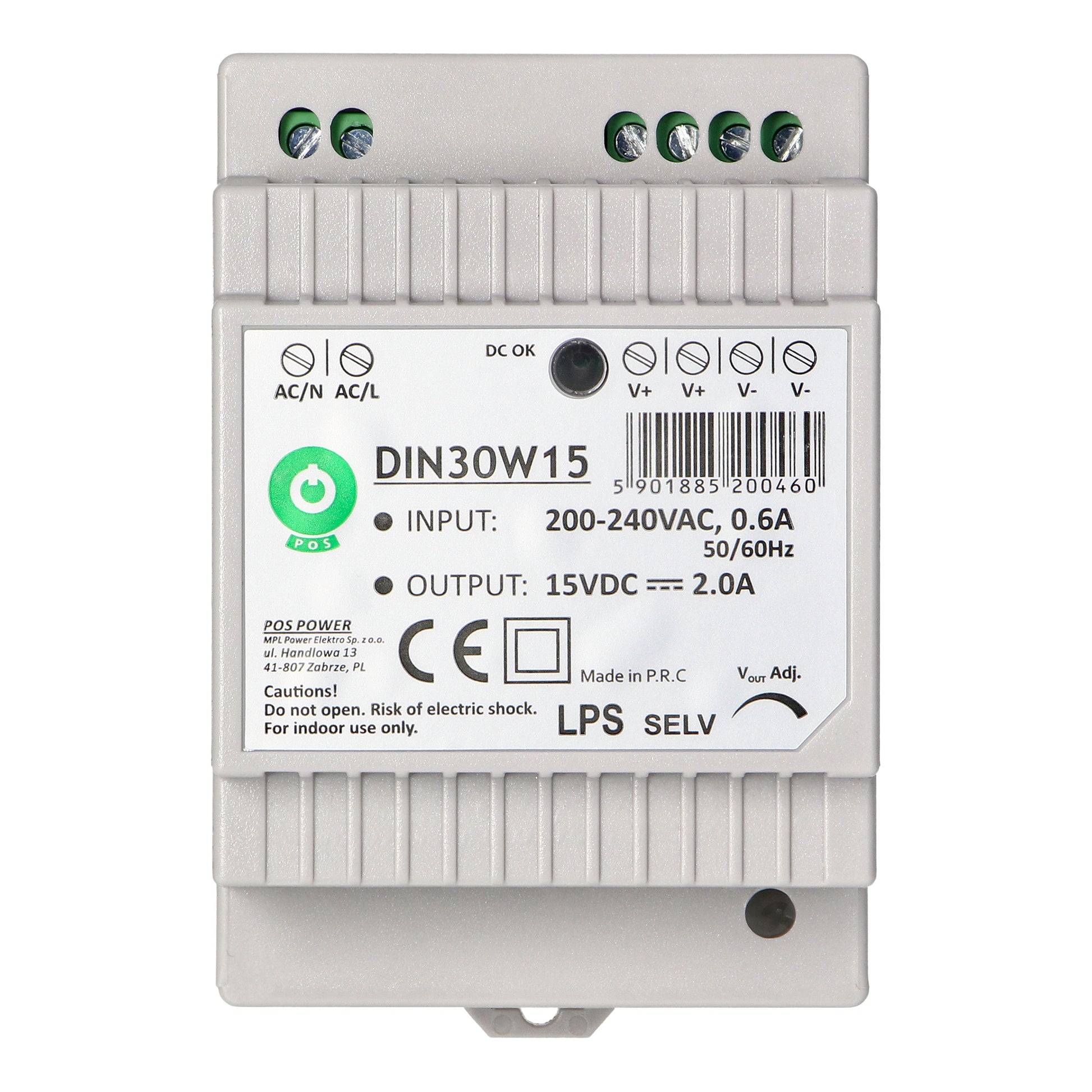 Orno Switching, industrial, antenna – DIN-Rail Power Supply, 15 VDC, 2.0 A – image 4