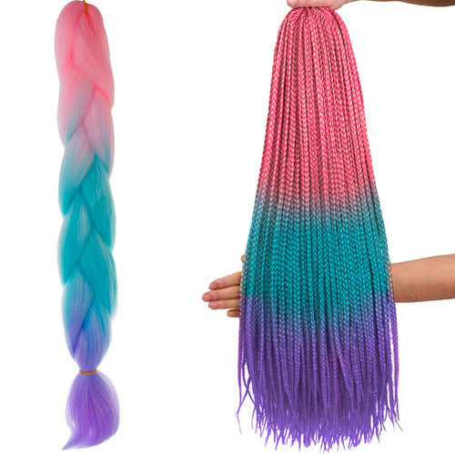 SOULIMA The remaining – Synthetic Hair Ombre Braids, Pink/Ni/F, W10341 – image 9