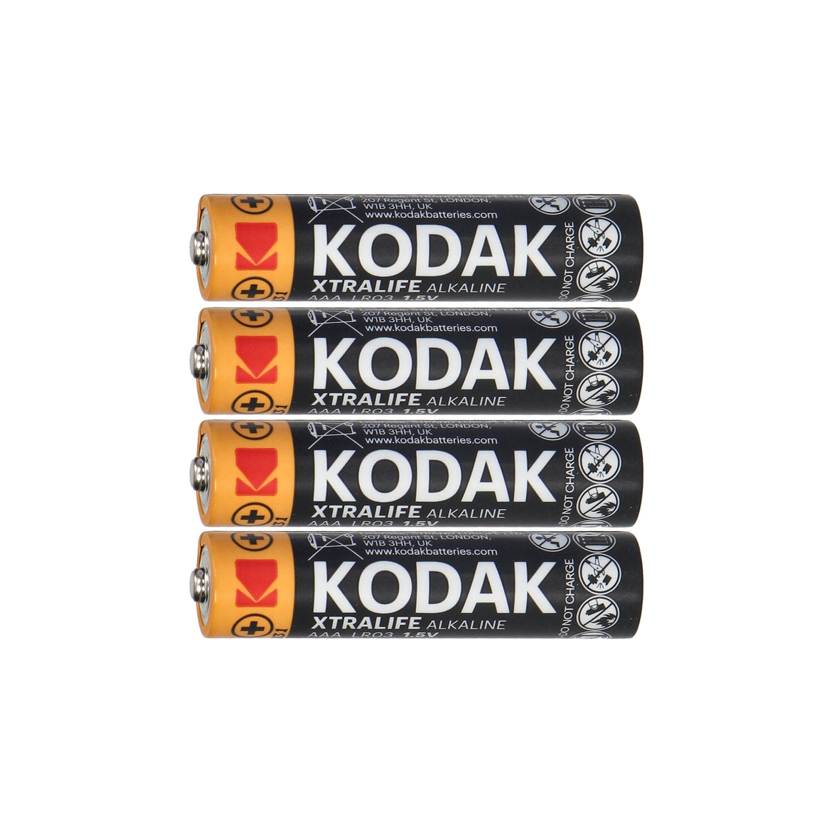 Orno Alkaline – Kodak XTRALIFE Alkaline AAA LR03 Batteries, 4-pack, foil packaging – image 2