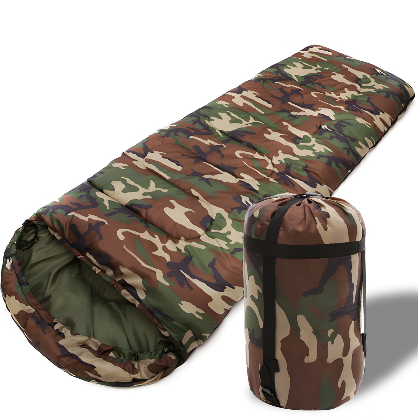 RTO 2-in-1 Mummy Sleeping Bag for Hiking, Tent Blanket, Hood, Storage Bag, 210x75 cm - s212 – image 4