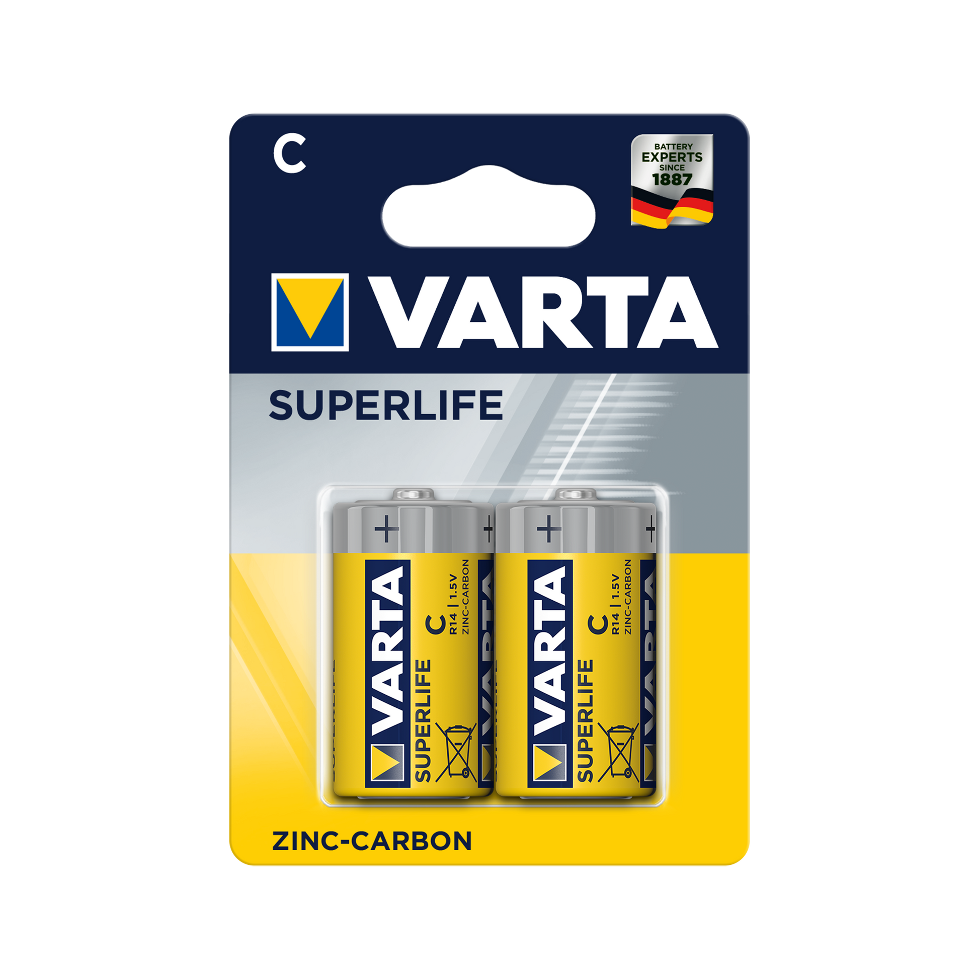Varta Alkaline, coin-cell, and – VARTA R14 SUPERLIFE Batteries, 2 per pack