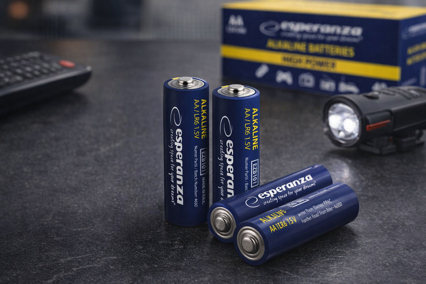 Esperanza Alkaline, coin-cell, and zinc-carbon – EZB116 Esperanza AA Alkaline Batteries, 4-Pack – image 7