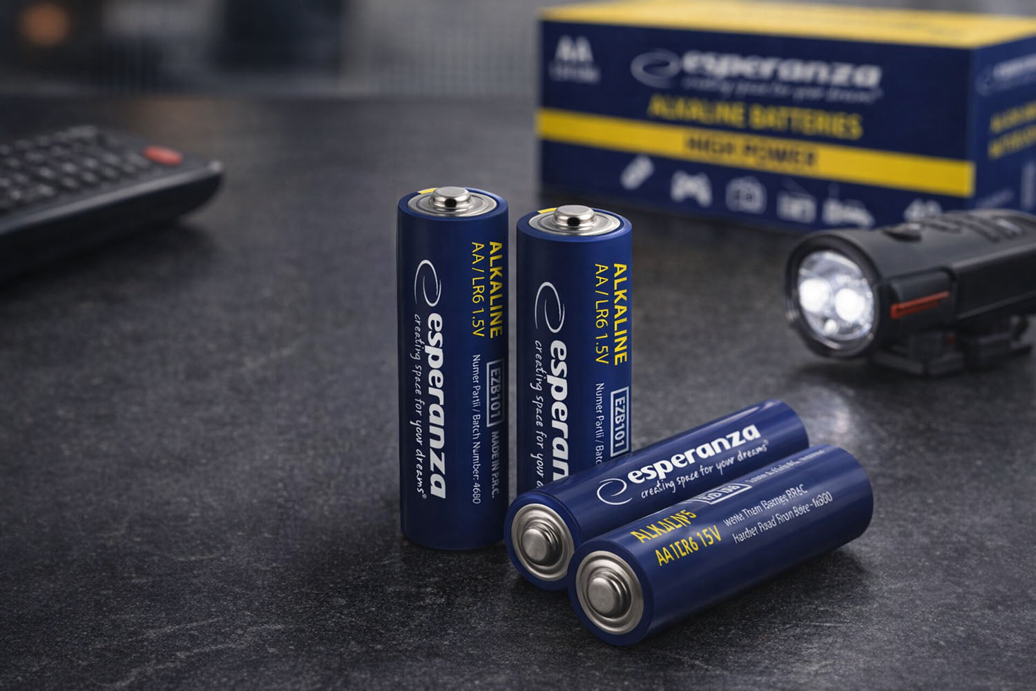 Esperanza Alkaline, coin-cell, and zinc-carbon – EZB116 Esperanza AA Alkaline Batteries, 4-Pack – image 7