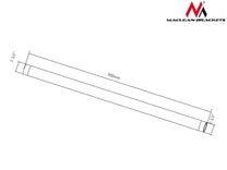 Maclean MC-707 43387 Arm for 50 kg ceiling-mounted TV mount, Profi Market System – image 2