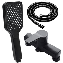 RTO Rain Shower Set, Black, Shower Head, Handheld Shower, Wall-Mounted - or1112 – image 2