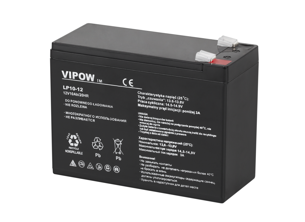 Vipow Gel batteries – VIPOW 12V 10Ah Gel Battery