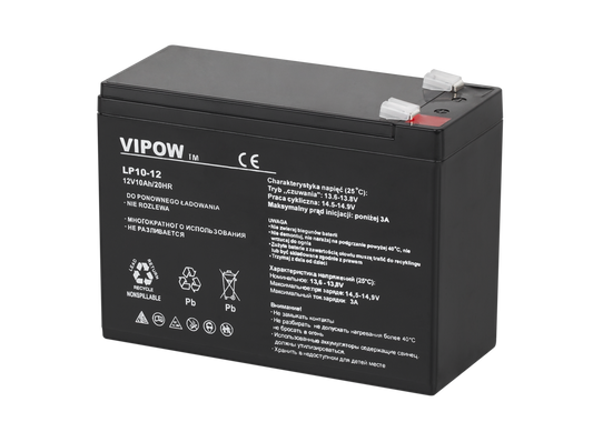 Vipow Gel batteries – VIPOW 12V 10Ah Gel Battery