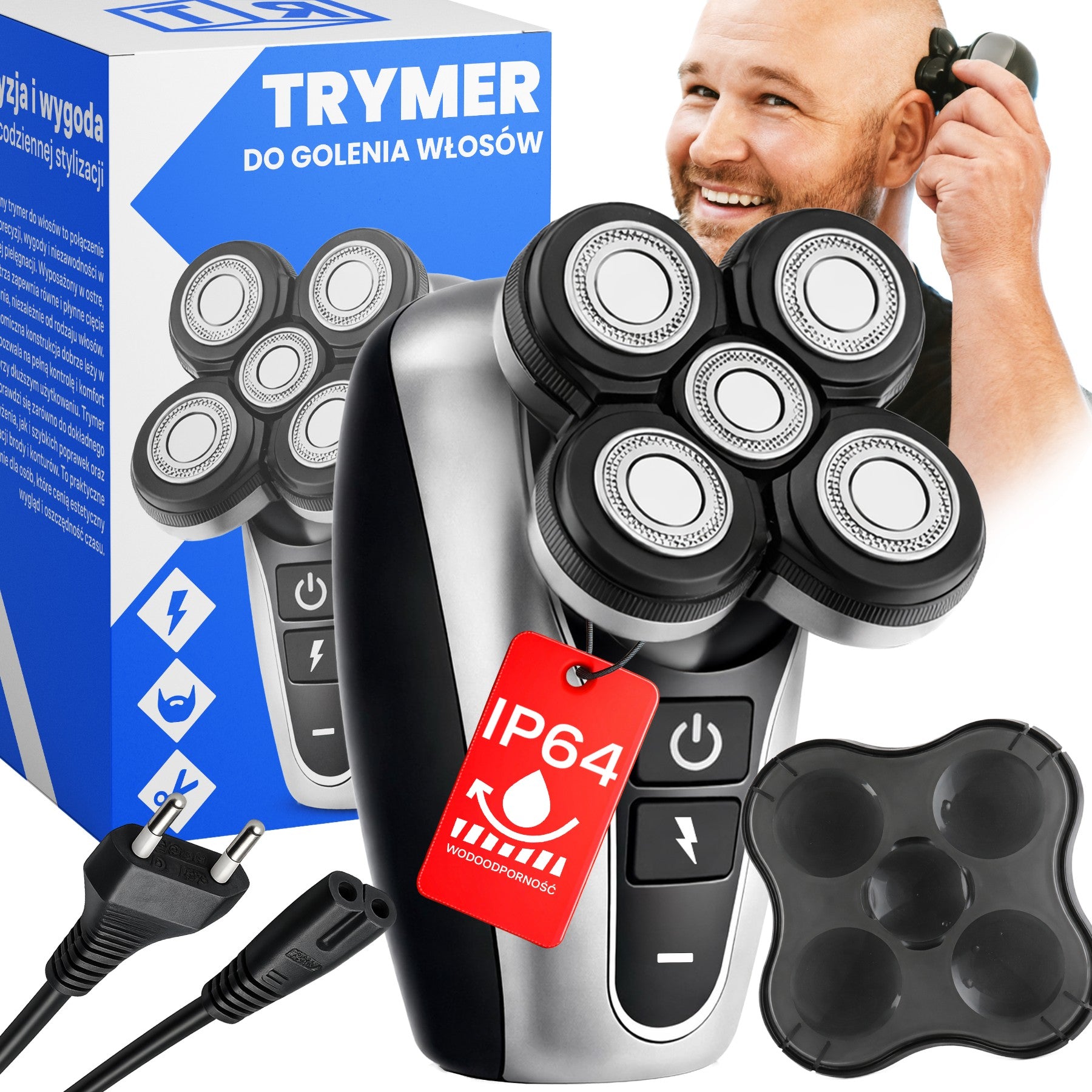 RTO Men's Shaver and Trimmer, Rechargeable Hair and Beard Trimmer, Model UR183