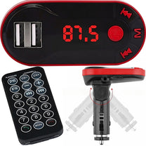RTO FM transmitter, Bluetooth, MP3 player, charger, 2xUSB, SD card slot, LCD screen