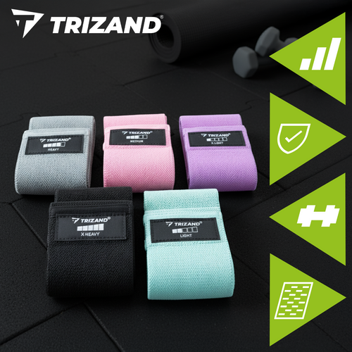 TRIZAND The remaining – Exercise Band Set - 5-piece set. Trizand 25877 – image 3