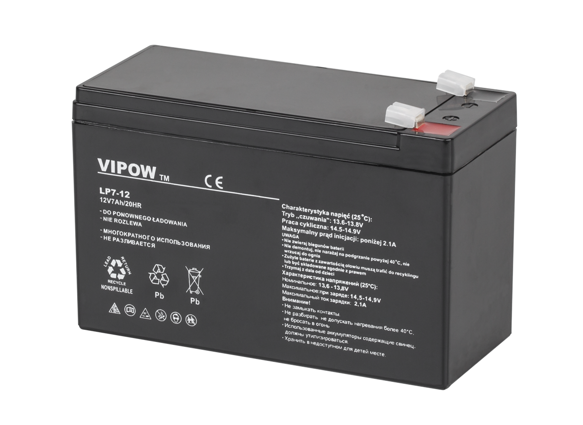 Vipow Gel batteries – VIPOW 12V 7.0Ah Gel Battery