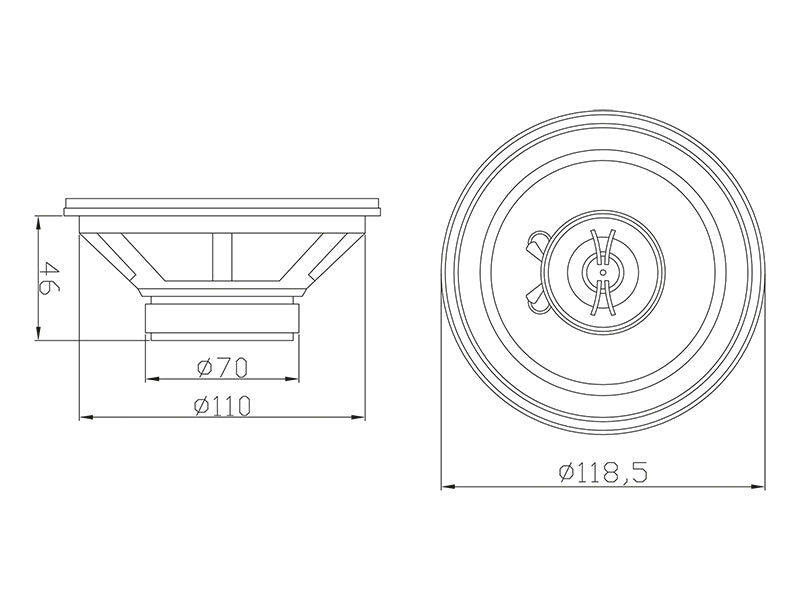 Blow Car Speakers – 0978# Blow WH-1316 5" 2-way car speaker set – image 2