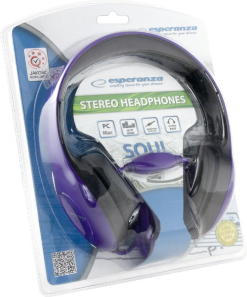 Esperanza Over-ear – EH138V Audio Soul Headphones, Purple, Esperanza – image 3