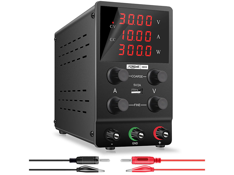 Blow Switching – 58-624# x3010 Laboratory Power Supply, 30 V/10 A, Black