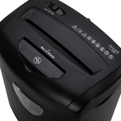 ADLER Paper Shredders, Laminators, and Supplies – AD 1038 Black Document Shredder – image 3
