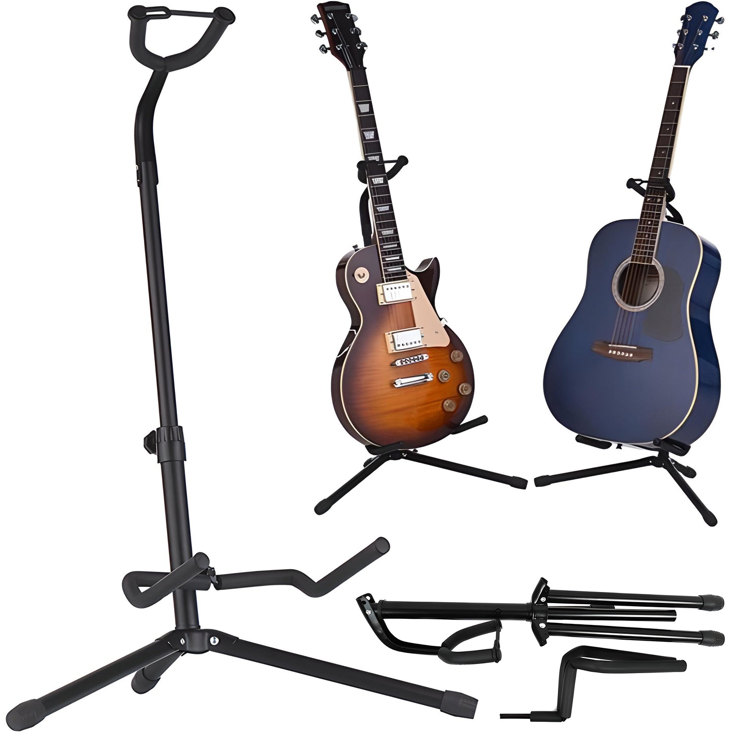 RTO Guitar Stand, Guitar Tripod, Adjustable Guitar Hanger with Lock - o040