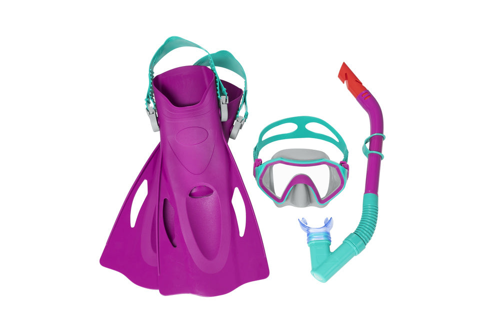 BESTWAY Bestway 25046 Kids' Diving Set: Pink Mask, Fins, and Snorkel