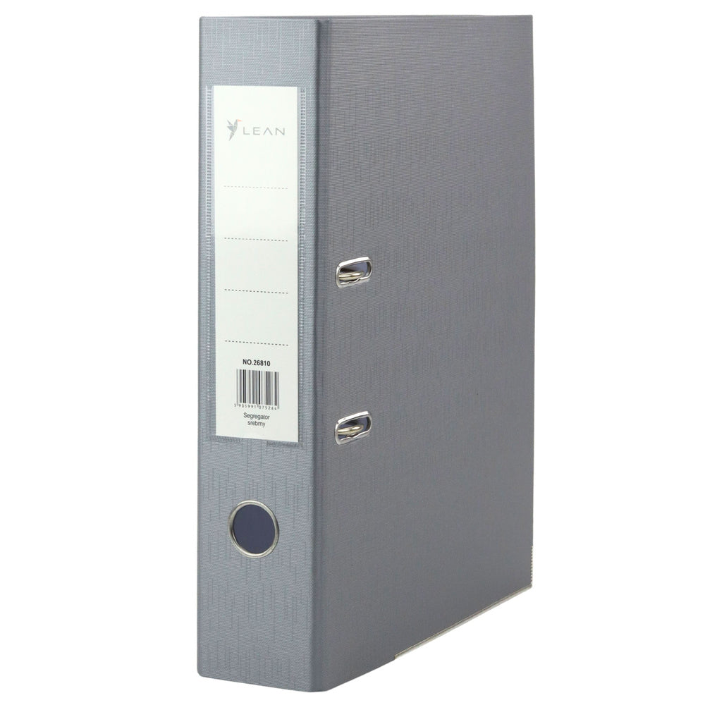 LEAN Binders, folders, covers – A4/80mm Document Binder with Silver Lever-Action Mechanism