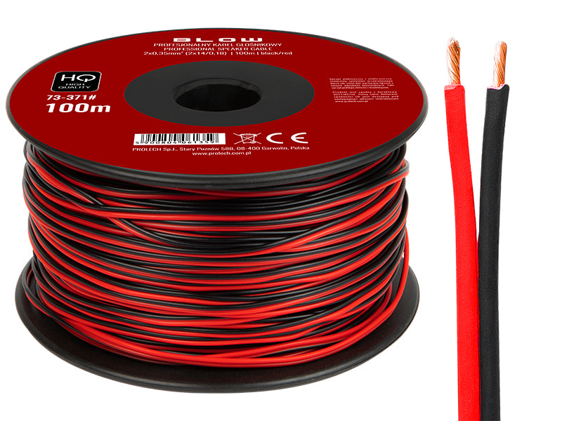 Blow Speaker Cables – 73-371# Speaker wire, 2x0.35 mm, black and red