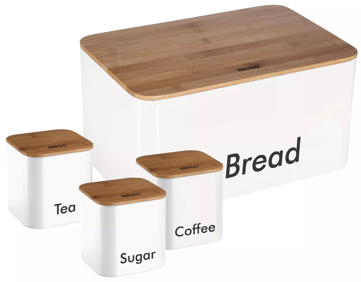 KINGHoff Bread Bags – Kinghoff White Steel Lunchbox with Containers