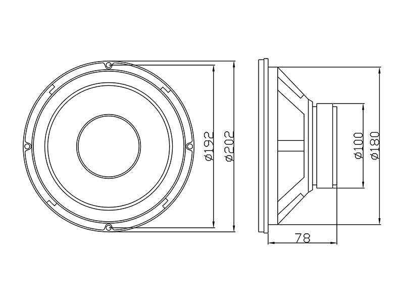 Blow Car Speakers – 30-552# Blow B-200 Speaker 8 ohms – image 2