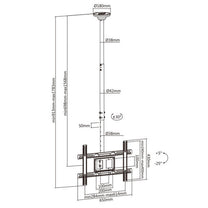Maclean Maclean Ceiling-Mounted TV Mount, max VESA 600x400, 23-100", max 50 kg, MC-803 – image 9