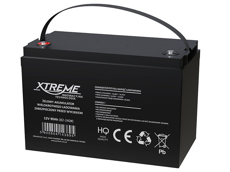 Blow Gel batteries – 82-240# 12V 90Ah Xtreme Gel Battery, 215x170x330mm