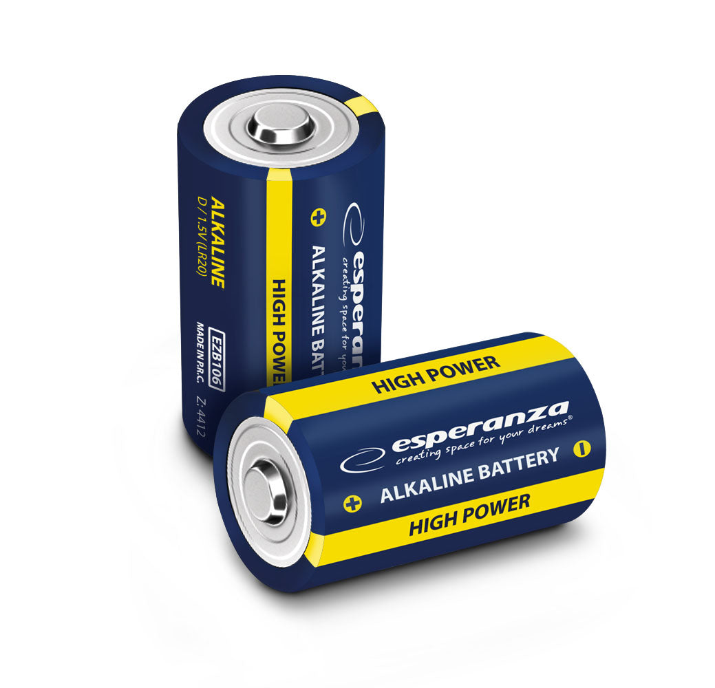 Esperanza Alkaline, coin-cell – EZB106 Esperanza LR20 Alkaline Batteries, 2-Pack, Blister Pack – image 3